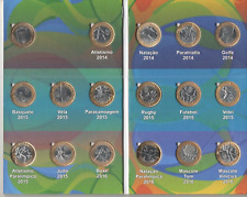 Brasil - Álbum completo de moedas olímpicas com a bandeira - 001 comprar usado  Brasil 