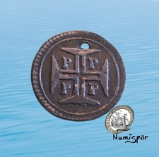 Usado, PORTUGAL 20 REIS VINTEM PORTO 1688 PRATA PEDRO II KM 133 #5644# comprar usado  Enviando para Brazil