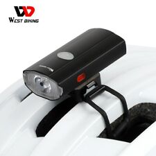 WEST BIKING Casco de Bicicleta Luz USB Luz Frontal Recargable Luz Trasera 2 en 1 segunda mano  Embacar hacia Mexico