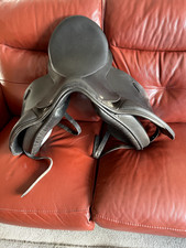 Leather saddle black for sale  NORMANTON