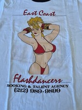 Camiseta Vintage Anos 80 Screen Stars NYC Flashdancers + Bonecas NY Strip Club Tamanho G comprar usado  Enviando para Brazil