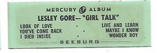 Lesley gore girl for sale  Bell Buckle