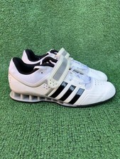 Usado, Tênis de halterofilismo Adidas AdiPower masculino tamanho EUA 10.5 branco preto couro M25733 comprar usado Usado, Tênis de halterofilismo Adidas AdiPower masculino tamanho EUA 10.5 branco preto couro M25733 comprar usado  Enviando para Brazil