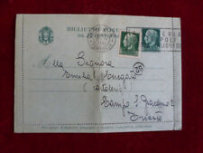 Biglietto postale regno usato  Italia
