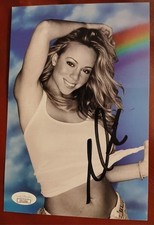 Cartão promocional arco-íris autógrafo assinado por Mariah Carey. Certificado de autenticidade JSA  comprar usado  Enviando para Brazil
