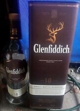 Whisky escocés de malta única Glenfiddich 18 años 750 ml botella vacía con bote segunda mano  Embacar hacia Argentina