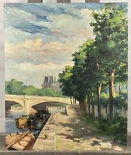 Paisaje Neoimpresionista Escuela Francesa París Huella De Firma 1943 Francia comprar usado  Enviando para Brazil