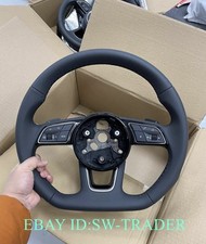 Volante Audi S3 A3 Q2 8V 8Y A1 S1 Q3 couro liso fundo plano genuíno comprar usado  Enviando para Brazil