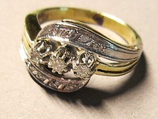 Damenring gelb weißgold gebraucht kaufen  Rietheim-Weilheim