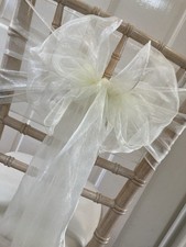 Ivory organza chair for sale  NEWTOWNARDS