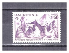 Mauritanie violet fonce d'occasion  Laval