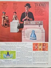 1964 Frigidaire rosa jato ação máquina de lavar roupa anúncio vintage comprar usado  Enviando para Brazil