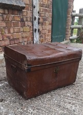 Vintage metal trunk for sale  TELFORD