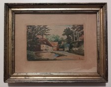 Paesaggio francese acquerello usato Paesaggio francese acquerello usato  Santo Stefano di Camastra