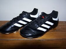 Adidas black leather for sale  UTTOXETER