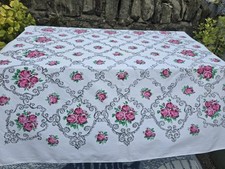 Floral printed tablecloth for sale  SWANSEA