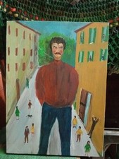Tela naif italiana usato  Spoleto