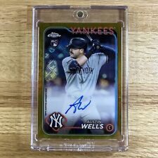 2024 Topps Cromo Logofractor Oro Austin Wells Novato AUTO/50 New York Yankees segunda mano  Embacar hacia Argentina