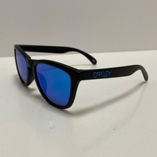 Óculos de sol Oakley Frogskins novo em folha OO9245-6154 preto fosco/azul lentes comprar usado  Enviando para Brazil