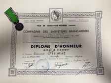 Medaille diplome compagnie d'occasion  France