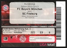 Ticket 2012 bayern gebraucht kaufen  Deutschland