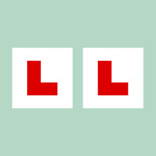 Adesivos x2 Learning Driver - Placa L - DVLA Tamanho Legal - Autoadesivo Novo comprar usado  Enviando para Brazil