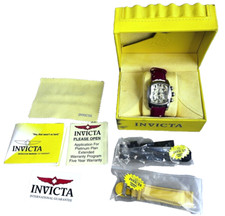 Invicta #9820 relógio cronógrafo 100m com 2 pulseiras extras e caixa com papelada comprar usado  Enviando para Brazil