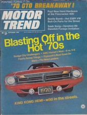 Motor trend 1969 for sale  Hartford