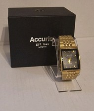 Accurist diamond gold for sale  LONGFIELD
