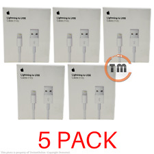 PACOTE COM 5 Apple 1M (3,3') USB tipo A para cabo de carregamento Lightning A1480 (MXLY2AM/A)™ comprar usado  Enviando para Brazil
