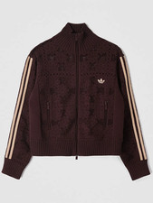 Jaqueta de atletismo Adidas Originals x ASOS crochê azulejo malha marrom | Vários tamanhos comprar usado  Enviando para Brazil