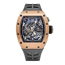 Relógio Richard Mille RM 30-01 50 MM esqueleto sem marcadores mostrador ouro rosa comprar usado  Enviando para Brazil