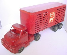 1950s DUNWELL RED 23" AÇO PRENSADO TRANSPORTE DE GADO CAMINHÃO REBOQUE comprar usado  Enviando para Brazil
