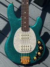2022 Music Man Stingray Special HH baixo ultrajante brilho turquesa com ouro!! comprar usado  Enviando para Brazil