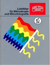 Zeiss prospekt lichtfilter gebraucht kaufen  Dresden