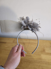 Grey hat fascinator for sale  WELLS