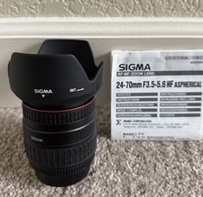 Usado, Lente asférica Sigma Zoom 24-70mm D 1:3.5-5.6 D HF com capuz comprar usado  Enviando para Brazil