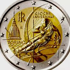 Itália 🇮🇹 Moeda 2€ Euro 2006 Jogos Olímpicos de Inverno UNC Torino Ski Jogos de máscara de neve comprar usado  Enviando para Brazil