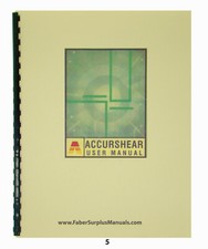Accurshear shear model for sale  Goddard