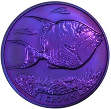 ASCENSION ISLAND 1 Coroa 2019 BU 'Queen Triggerfish' Roxo Titânio Caixa/Crédito de autenticidade comprar usado ASCENSION ISLAND 1 Coroa 2019 BU 'Queen Triggerfish' Roxo Titânio Caixa/Crédito de autenticidade comprar usado  Enviando para Brazil