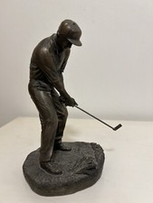 Golf figure bronze for sale  BASINGSTOKE