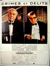 Woody Allen Martin Landau CRIMES E CONTRAVENÇÕES 1989 PÔSTER FRANCÊS 47x63 comprar usado  Enviando para Brazil