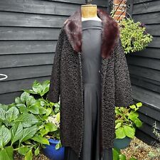 Faux astrakhan brown for sale  UK