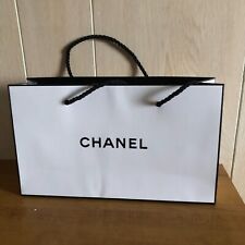 Mini sacola de presente CHANEL branca preta papel compras 9,25 x 5,5 x 2,75, usado comprar usado  Enviando para Brazil