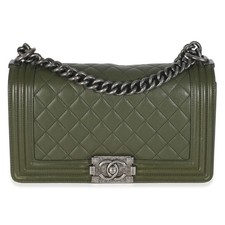 Chanel green quilted for sale  New York