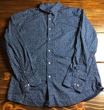 Camisa social APT.9 masculina tamanho grande fina azul marinho Premier flexível slim fit comprar usado  Enviando para Brazil