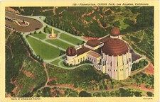 Cartão postal antigo vista aérea Los Angeles California Planetarium Griffith Park comprar usado  Enviando para Brazil