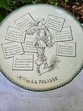 Assiette ancienne parlante d'occasion  Bacqueville-en-Caux