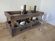 Wooden wine rack for sale  SKIPTON