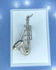 Saxophone shape brooch. for sale  CARDIFF